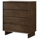  Coaster Furniture Glenwood 225015 4-Drawer Chest of Drawers - Warm Brown IMAGE 3
