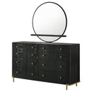  Coaster Furniture Arini 224333M 8-Drawer Dresser with Mirror - Black IMAGE 3