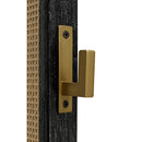  Coaster Furniture Arini 224339 Cane Weave Full Length Standing Floor Mirror - Black IMAGE 9