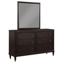  Coaster Furniture Emberlyn 223063M 6-Drawer Dresser with Mirror - Brown IMAGE 1