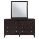 Coaster Furniture Emberlyn 223063M 6-Drawer Dresser with Mirror - Brown IMAGE 2