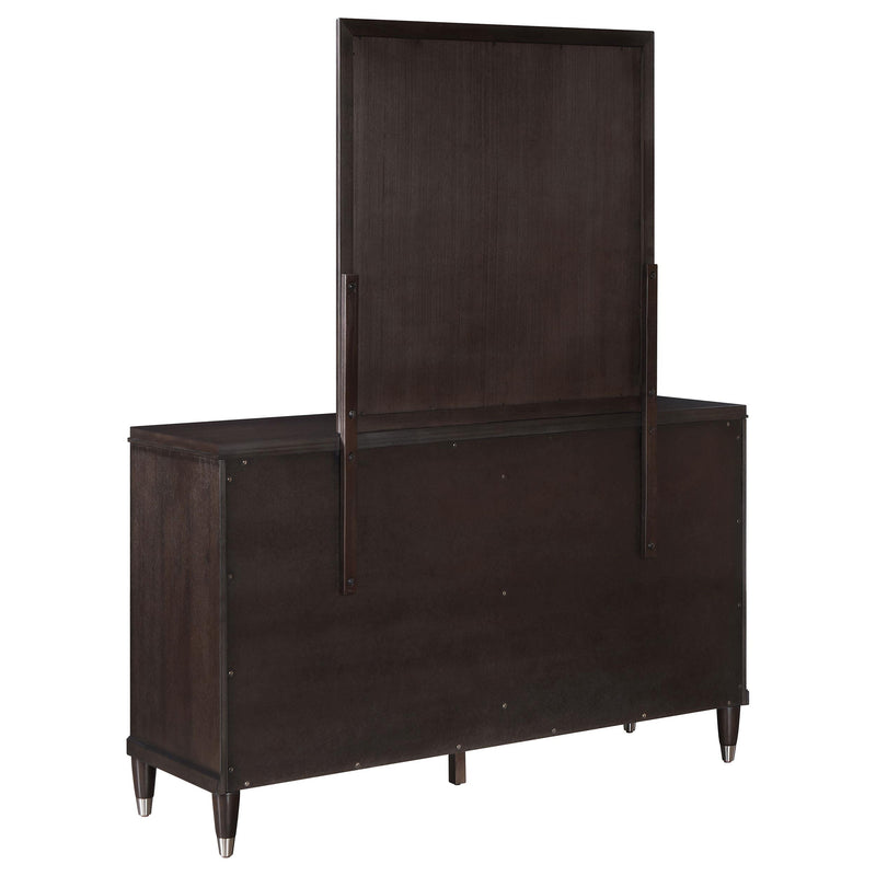  Coaster Furniture Emberlyn 223063M 6-Drawer Dresser with Mirror - Brown IMAGE 5