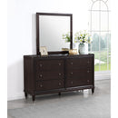  Coaster Furniture Emberlyn 223063M 6-Drawer Dresser with Mirror - Brown IMAGE 9