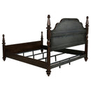 Coaster Furniture Andover 223631KE 63-inch Four Poster Eastern King Bed - Dark Oak IMAGE 8