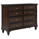  Coaster Furniture Andover 223633 8-Drawer Dresser Cabinet - Dark Oak IMAGE 1