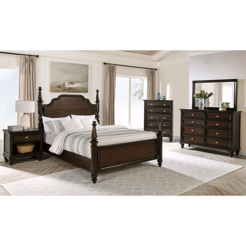  Coaster Furniture Andover 223634 Dresser Mirror - Dark Oak IMAGE 4