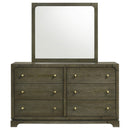 Coaster Furniture Gran Park 224933M 6-Drawer Dresser and Mirror - Dark Cocoa IMAGE 2