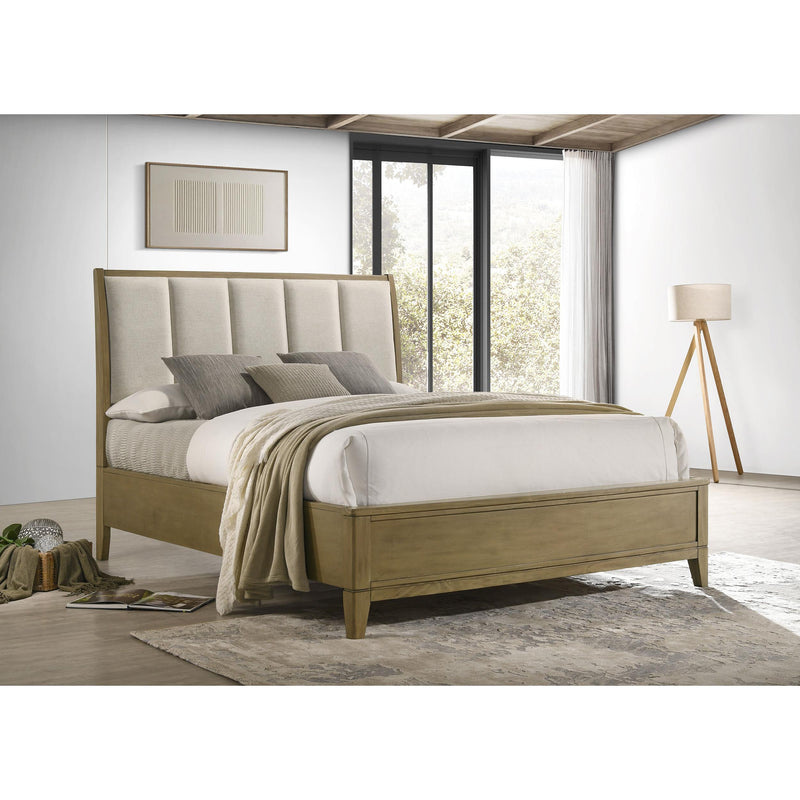  Coaster Furniture Granada 224921KW Upholstered California King Panel Bed - Natural Pine IMAGE 4