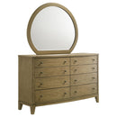  Coaster Furniture Granada 224923M 8-Drawer Dresser and Mirror - Natural Pine IMAGE 1