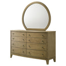  Coaster Furniture Granada 224923M 8-Drawer Dresser and Mirror - Natural Pine IMAGE 3