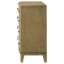  Coaster Furniture Granada 224923 8-Drawer Dresser Cabinet - Natural Pine IMAGE 4