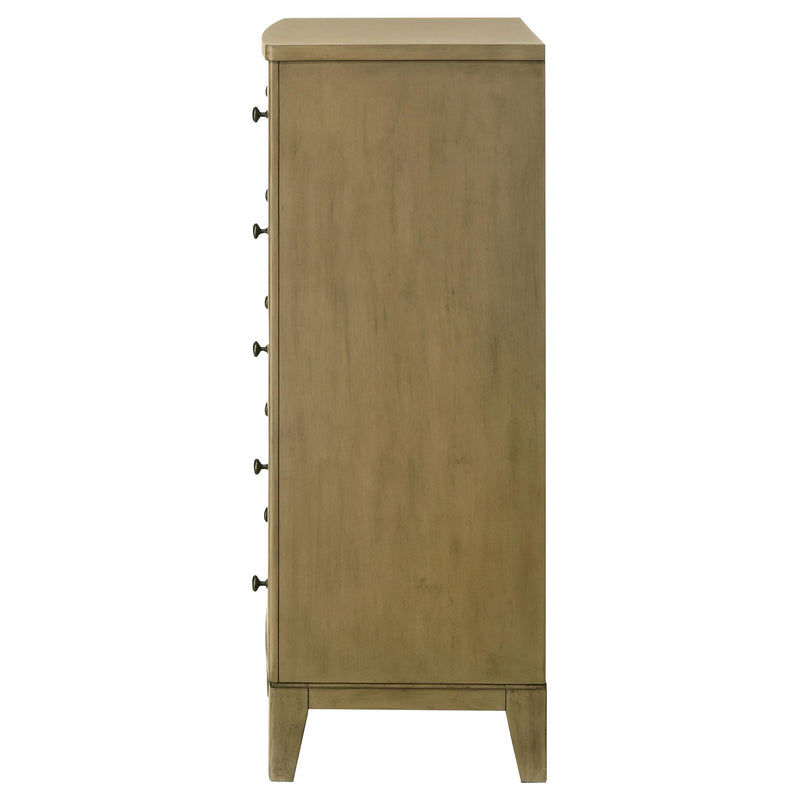  Coaster Furniture Granada 224925 5-Drawer Bedroom Chest of Drawers - Natural Pine IMAGE 4