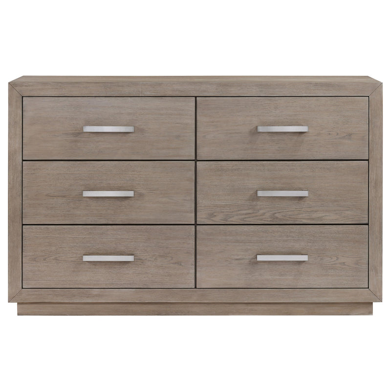 Coaster Furniture Kenora 224853 6-Drawer Dresser - Barley Brown IMAGE 2