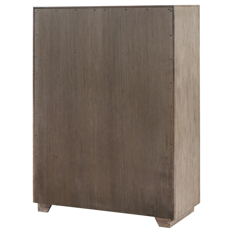  Coaster Furniture Kenora 224855 5-Drawer Bedroom Chest - Barley Brown IMAGE 7