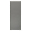  Coaster Furniture Ives 224975 5-Drawer Bedroom Chest of Drawers - Grey High Gloss IMAGE 4