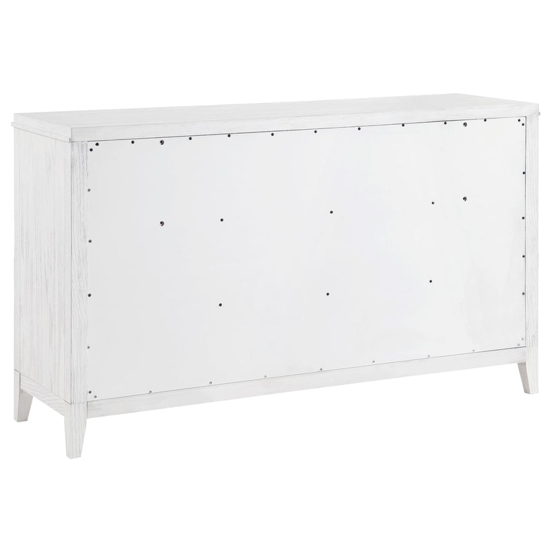  Coaster Furniture Marielle 224843 6-Drawer Bedroom Dresser - Distressed White IMAGE 5