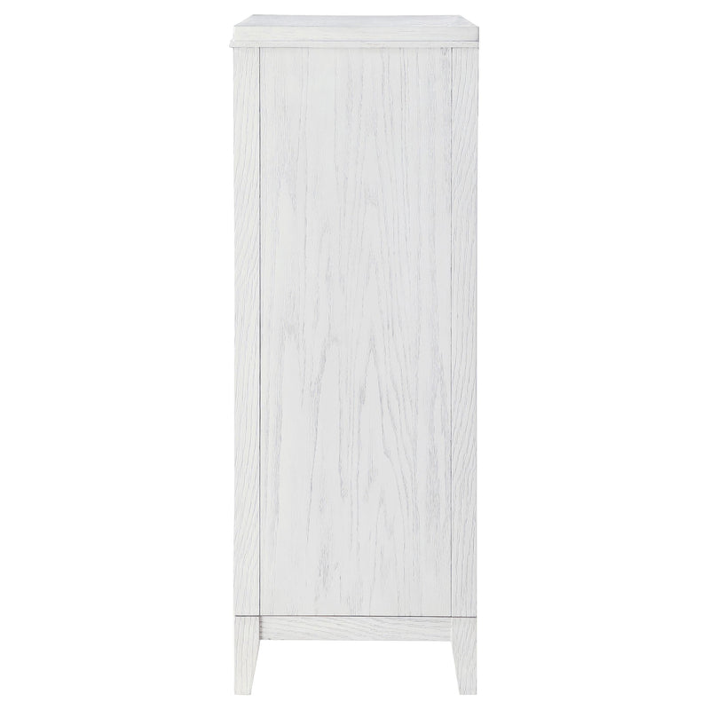  Coaster Furniture Marielle 224845 5-Drawer Bedroom Chest - Distressed White IMAGE 4
