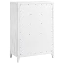  Coaster Furniture Marielle 224845 5-Drawer Bedroom Chest - Distressed White IMAGE 5