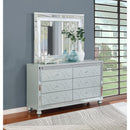  Coaster Furniture Gunnison 223213M 6-Drawer Dresser with Mirror - Silver Metallic IMAGE 9
