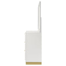  Coaster Furniture Caraway 224773M 6-Drawer Dresser with Mirror - White IMAGE 4