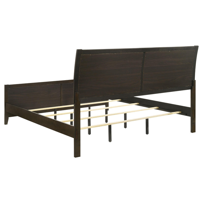  Coaster Furniture Wilkes 224421KE 51-inch Upholstered Eastern King Bed - Dark Cocoa IMAGE 4
