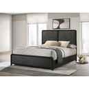  Coaster Furniture Cavelle 223661Q 51-inch Upholstered Queen Bed - Black IMAGE 4