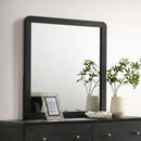 Coaster Furniture Cavelle 223664 Dresser Mirror - Black IMAGE 3