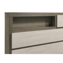  Coaster Furniture Fenwick 224981KW California King Bed Bookcase Headboard - Grey Oak IMAGE 6