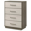  Coaster Furniture Fenwick 224985 4-Drawer Chest of Drawers - Grey Oak IMAGE 3