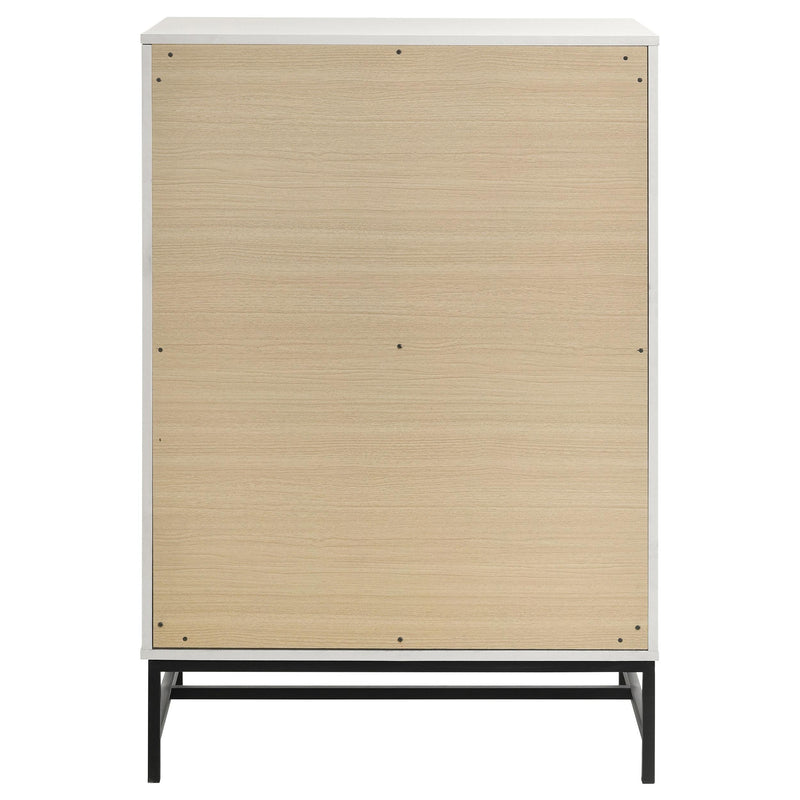  Coaster Furniture Sonora 224865 4-Drawer Bedroom Chest - White IMAGE 6