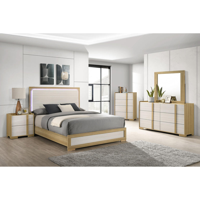  Coaster Furniture Hyland 215654 Dresser Mirror - Natural IMAGE 4