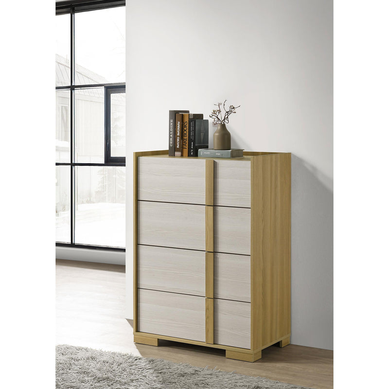  Coaster Furniture Hyland 215655 4-Drawer Chest of Drawers - Natural IMAGE 9