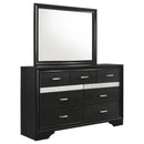  Coaster Furniture Miranda 206363M 7-Drawer Dresser with Mirror - Black IMAGE 1