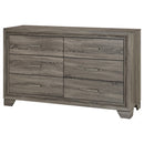  Coaster Furniture Wright 223343 6-Drawer Dresser Cabinet - Brown Oak IMAGE 3