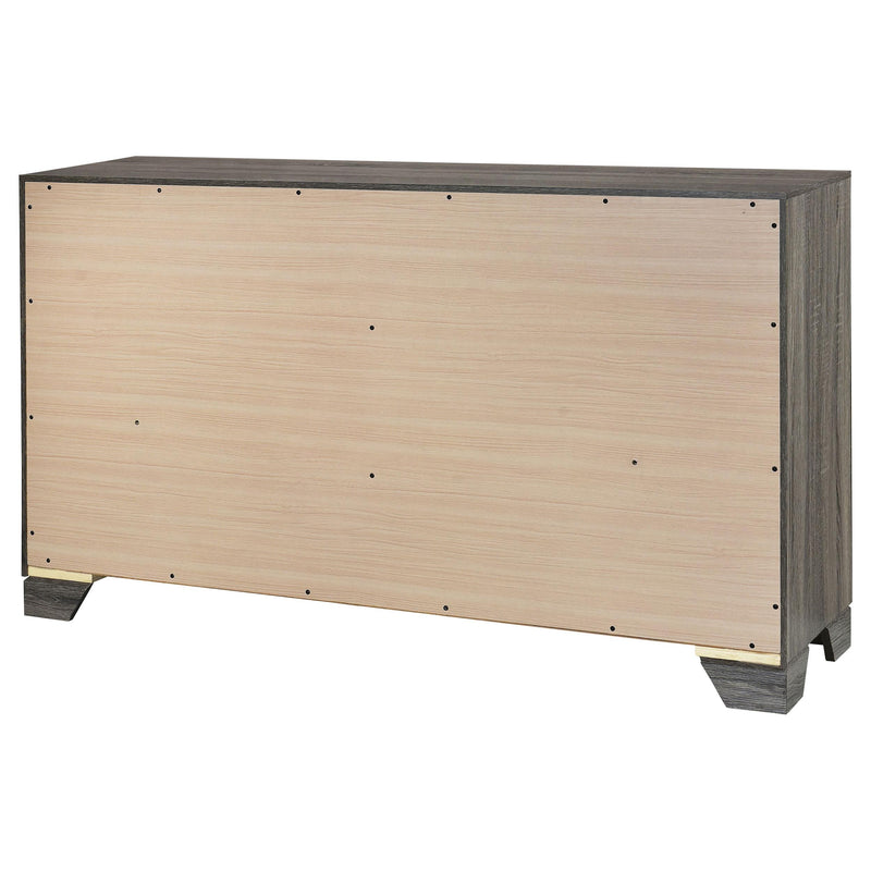  Coaster Furniture Wright 223343 6-Drawer Dresser Cabinet - Brown Oak IMAGE 7