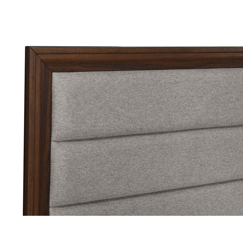  Coaster Furniture Welsley 223441Q 50-inch Upholstered Queen Bed - Walnut IMAGE 6