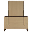  Coaster Furniture Welsley 223443M 6-Drawer Dresser and Mirror - Walnut IMAGE 5