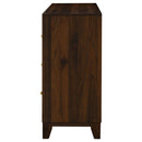  Coaster Furniture Welsley 223443 6-Drawer Dresser Cabinet - Walnut IMAGE 3