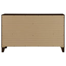  Coaster Furniture Welsley 223443 6-Drawer Dresser Cabinet - Walnut IMAGE 5