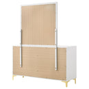  Coaster Furniture Kendall 224403M 6-Drawer Dresser with Mirror - White IMAGE 7