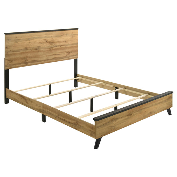  Coaster Furniture Kaywood 225001Q 52-inch Queen Panel Bed - Natural Pine IMAGE 1