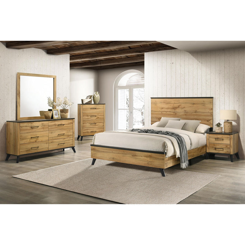  Coaster Furniture Kaywood 225001Q 52-inch Queen Panel Bed - Natural Pine IMAGE 5