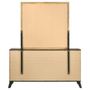  Coaster Furniture Kaywood 225003M 6-Drawer Dresser and Mirror - Natural Pine IMAGE 6