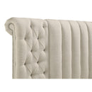  Coaster Furniture Sonya 360111Q Upholstered Queen Round Storage Bed - Ivory IMAGE 11