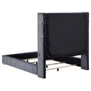  Coaster Furniture Tisdall 306030Q Upholstered Queen Flame Visualizer Bed - Grey IMAGE 3