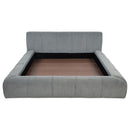  Coaster Furniture Wilshire 315981KE Upholstered Eastern King Platform Bed - Grey IMAGE 3