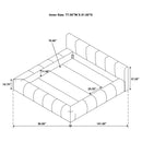  Coaster Furniture Wilshire 315981KE Upholstered Eastern King Platform Bed - Grey IMAGE 7