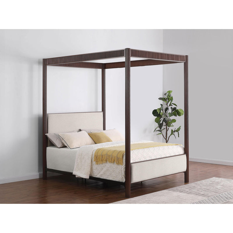  Coaster Furniture Zimmerlee 360331Q 89-inch Metal Queen Canopy Bed - Rust Brown IMAGE 8