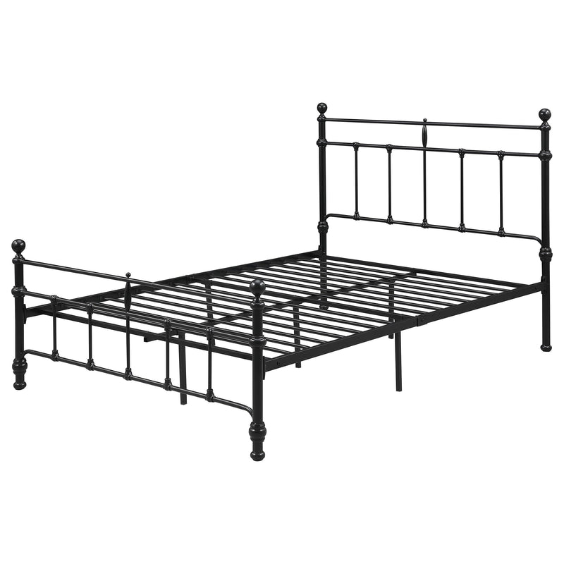  Coaster Furniture Novak 316001F 48-inch Metal Full Open Frame Bed - Matte Black IMAGE 3