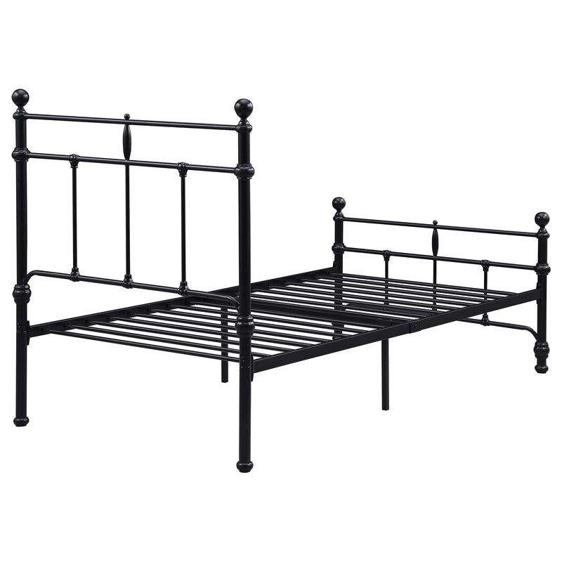  Coaster Furniture Novak 316001T 48-inch Metal Twin Open Frame Bed - Matte Black IMAGE 6